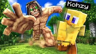 Miniature : J'AI SURVÉCU À L'ATTAQUE DES TITANS DANS MINECRAFT !