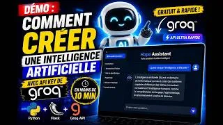 Miniature : 🔥 Créer une Intelligence Artificielle avec Python + API Groq en 10 Minutes | Projet Complet 2026 #ia