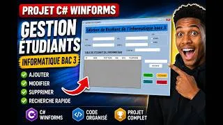 Miniature : Application de Gestion des Utilisateurs en C# avec Base de Données MySql | CRUD Complet #C# #windows