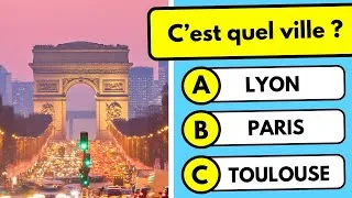 Miniature : Quiz Villes de France 🏙️ – Sauras-tu reconnaître chaque ville ? | Quiz Culture Generale