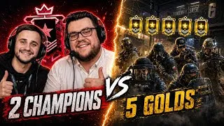 Miniature : 2 PRO VS 5 GOLDS! Feat OneShooter - Rainbow Six Siège 