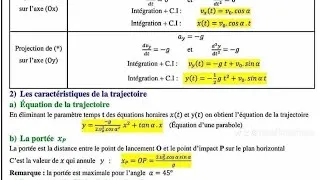 Miniature : Mouvement d'un projectile dans un champ de pesanteur (partie03) #2Bac #physiques