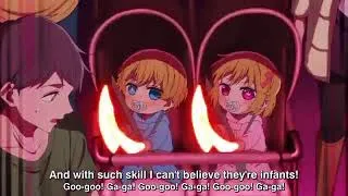 Miniature : Twins Baby Dance In Ai Hoshino's Concert! | Oshi no Ko