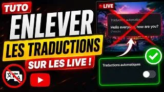 Miniature : TUTO : COMMENT ENLEVER LES TRADUCTIONS PENDANT LES LIVES AVANT OU APRES ?