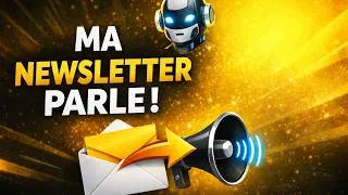Miniature : Comment je transforme mes newsletters en audio grâce à l’IA (100% automatisé)