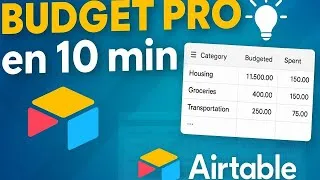 Miniature : Créer un Budget PRO en 10 min avec Airtable 💡 (Guide Facile)