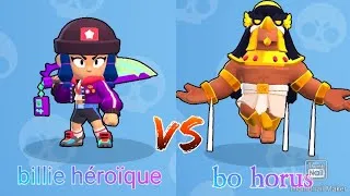 Miniature : Brawlstars skin : billie héroïque VS Bo horus
