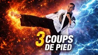 Miniature : Apprendre le Kung Fu Pour Débutant : 3 coups de pied de Base 🐉Leçon complete et efficace