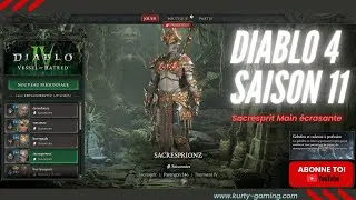 Miniature : Diablo 4 saison 11 Sacresprit Build Main écrasante