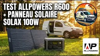Miniature : Je présente une station d'énergie ALLPOWERS R600 + Panneau SOLAX SE100w ! #vanlife #allpowers 