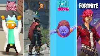 Miniature : FOUR Games in ONE Stream! | Gang Beasts, Overwatch, Fall Guys, Fortnite