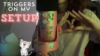 Miniature : les triggers posés sur mon setup 