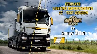 Miniature : ETS2 / ATS 1.55 - MAGNIFIQUE Mod LIGHTING IMPROVEMENTS v2 by SNOWY MOON