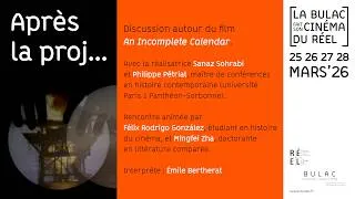 Miniature : Après la proj... « An Incomplete Calendar »