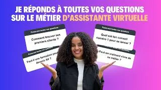Miniature : Assistante virtuelle : tarifs, clients, IA, reconversion… je réponds à TOUT