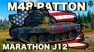 Miniature : MARATHON J12 // 2e Marque d'Excellence en M48 PATTON !! - World Of Tanks