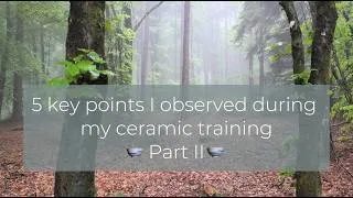 Miniature : Hiking & reflecting on 5 key points I learned during my ceramic training (Part II; En/Fr; ASMR)