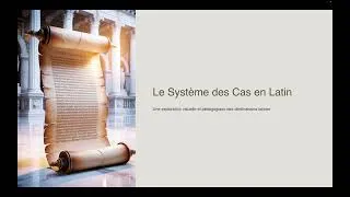 Miniature : Le Système des cas en latin