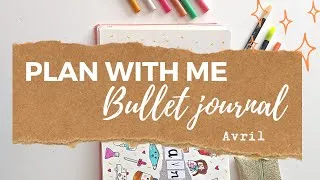 Miniature : Avril dans mon bullet journal