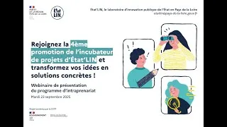 Miniature : Webinaire de présentation de l'incubateur de projet d'État'LIN - appel à idées 2025
