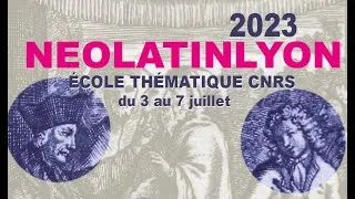 Miniature : NéolatinLyon 2023 : Jérémie Pinguet (Université de Bourgogne)