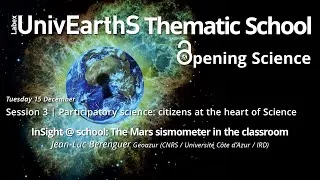Miniature : Jean-Luc Berenguer on "Opening Science" Session 3 (16/12/20) – LabEx UnivEarthS Thematic School 2020