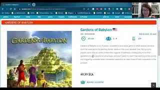 Miniature : La Bibliothécaire   Le 22 novembre   jeu pour l'enseignement de l'histoire   les jardins de Babylone