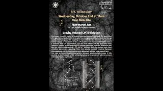 Miniature : Gravity induced CP(T) violation, J.-M. Rax