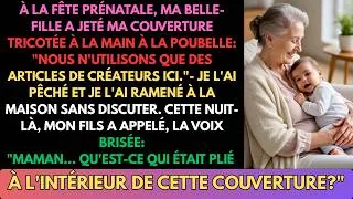 Miniature : DIL A Jeté Ma Couverture de Bébé Tricotée À la Main à la Poubelle — Mon Fils A Appelé En Sanglotant: