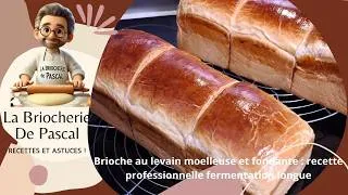 Miniature : Brioche au levain moelleuse et fondante : recette professionnelle fermentation longue