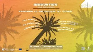 Miniature : Café des Sciences : Les fibres de palmiers et leurs propriétés biomécaniques