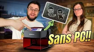 Miniature : Ce graveur laser fonctionne SANS PC ?! Test AlgoLaser Pixi 10W