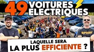 Miniature : 49 voitures ELECTRIQUES : laquelle consommera le moins ? (Mega Challenge 2026)