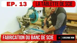 Miniature : Installer une scie à onglets sur un établi. Je fabrique mon banc de scie radiale 13/15