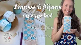 Miniature : Trousse à bijoux au crochet – Tutoriel débutant | Idée cadeau Fête des Mères