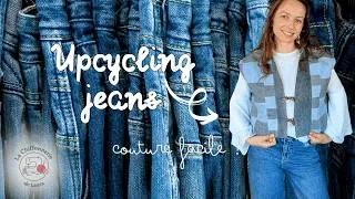 Miniature : DIY comment coudre facilement une veste sans manche avec des vieux jeans - Tuto couture