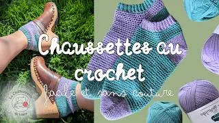 Miniature : Chaussettes au crochet faciles : tuto gratuit pas à pas