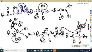 Miniature : réactivité composés carbonylés à partir d'halogénation