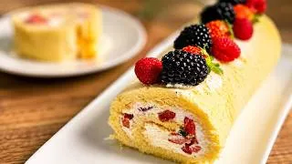 Miniature : Grâce à cette technique, mon gâteau roulé aux fraises ne se casse pas...