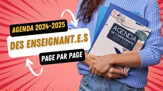 Miniature : AGENDA 2024-2025 : Feuilletage, nouveautés et explications