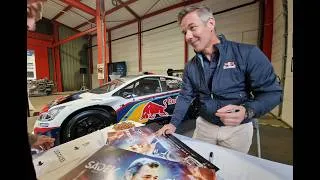 Miniature : Sébastien Loeb en visite chez Billard Engrenages à Pont-Salomon