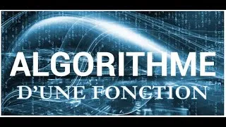 Miniature : Algorithme d'une fonction