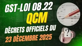 Miniature : QCM Groupements Sanitaires Territoriaux GST–Loi 08.22 selon les Décrets Officiels du 23 Décembre2025