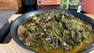 Miniature : LEGUME VERT(Epinards et Bitekuteku (feuilles d’amarante))aux chenilles (MBINZO) delicieux…🇨🇩🇨🇩🇨🇩