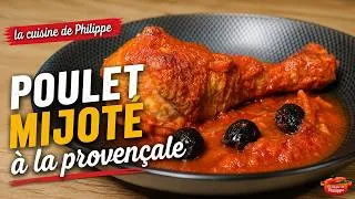 Miniature : Poulet mijoté à la provençale 🌿 Recette facile et pleine de saveurs !
