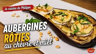 Miniature : Aubergines rôties au chèvre et miel 😍 La recette facile et ultra gourmande !