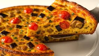 Miniature : 🔝 OMELETTE d’AUBERGINES – Très facile et délicieuse… La recette parfaite pour les fans d’aubergines