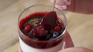 Miniature : Panna cotta aux fruits rouges