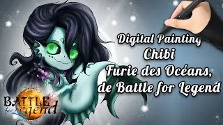 Miniature : Making of Artwork : Chibi Furie des Océans, de @battleforlegend