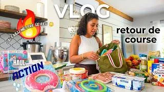 Miniature : 🎥 Retour de courses, Haul piscine Action… et j'ai failli mettre le feu 😳 | Weekly vlog